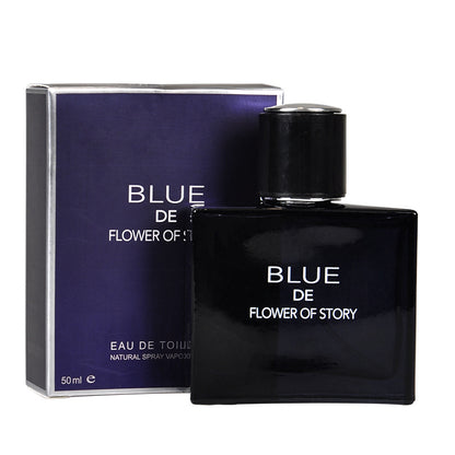 Internet Celebrity Explosive Flower Story Blue Men's Perfume Lasting Light Fragrance Ocean Fragrance Cologne Charm Sports