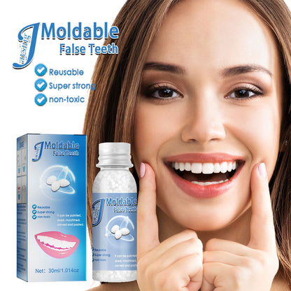 Jaysuning Moldable Dental Compound For Tooth Cavity Filling, Film And Television Makeup Prosthetic Teeth Modifier, Temporary Tooth Molding Material For Broken Teeth