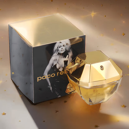 Foreign trade gold diamond ladies perfume 80ml lasting natural flower and fruit fragrance gold million light fragrance perfume