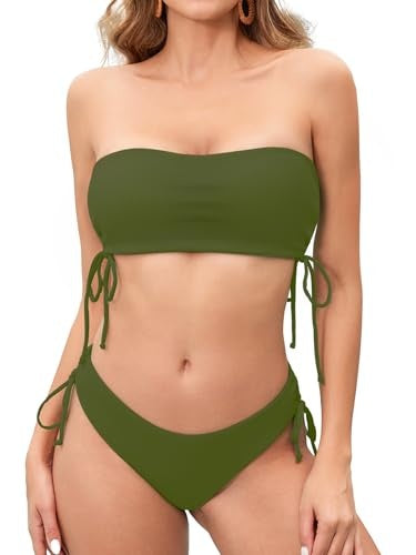 Women's Fashion Simple Solid Color Bikini Set