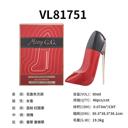 vvlove foreign trade cross-border explosions high heels women's Eau de Toilette floral fragrance platform women's fragrance wholesale