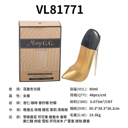 vvlove foreign trade cross-border explosions high heels women's Eau de Toilette floral fragrance platform women's fragrance wholesale