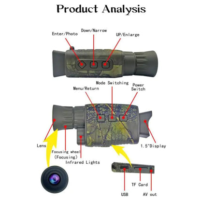 Thermal Imager 5X Digital Night Monocular