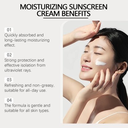 Hoygi Moisturizing Protective Cream Summer Outdoor UV Isolation Protection Refreshing Skin Moisturizing Protective Cream