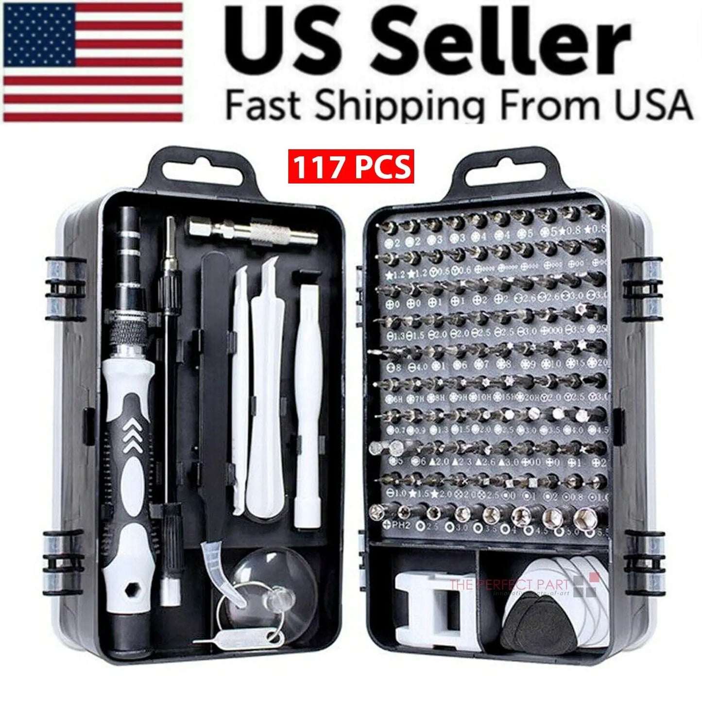 Magnetic Screwdriver Bit Set For iPhone Macbook Tool Kit Set Repair Watch 117PCS