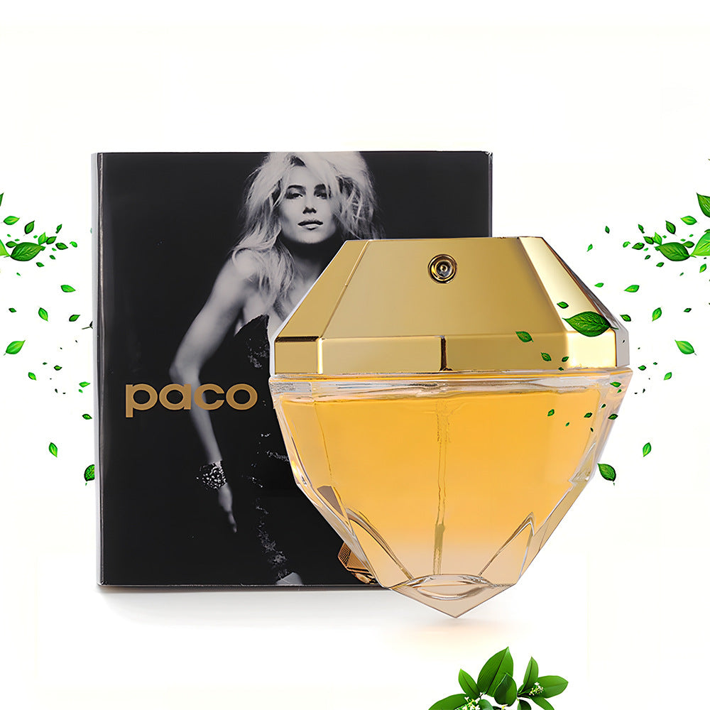 Foreign trade gold diamond ladies perfume 80ml lasting natural flower and fruit fragrance gold million light fragrance perfume